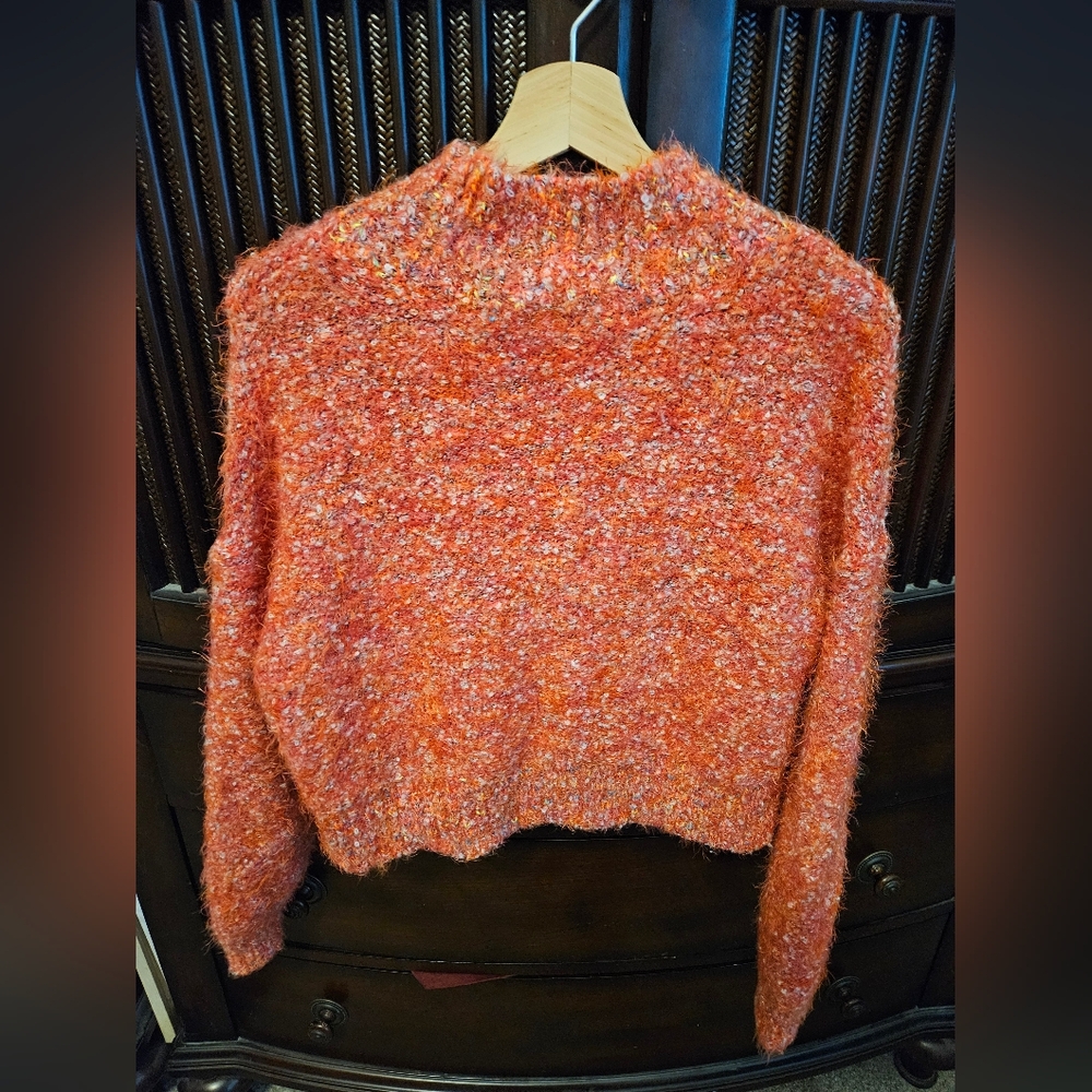 Free People Stardust Pullover Scarlet Rose xs Nwt - Picture 3 of 5